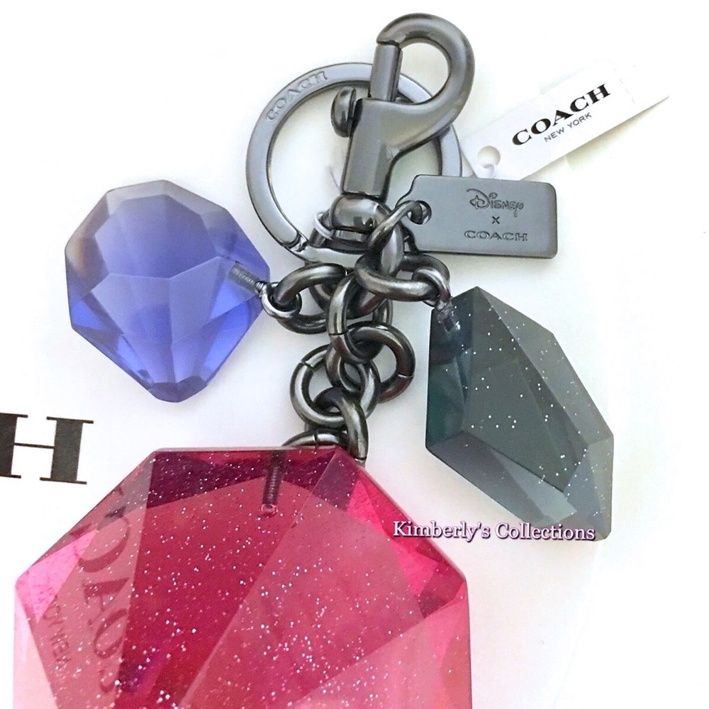 💎 Coach Disney Gem Keychain Bag Charm NWT - Picture 6 of 8